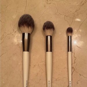 Cream Makeup Brush Trio